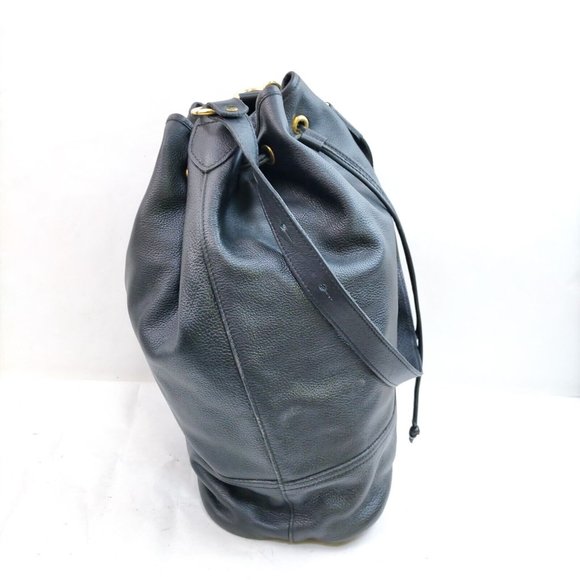 Long Champ Shoulder Bag Black Leather 1009717 - Picture 3 of 9